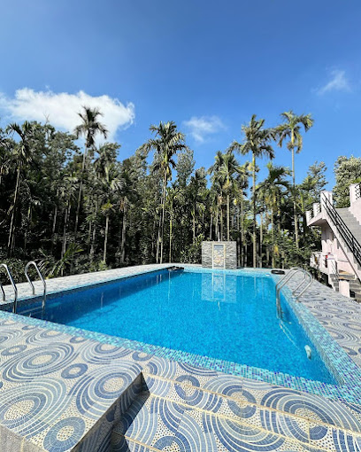 Heated pool at Chikmagalur homestay 