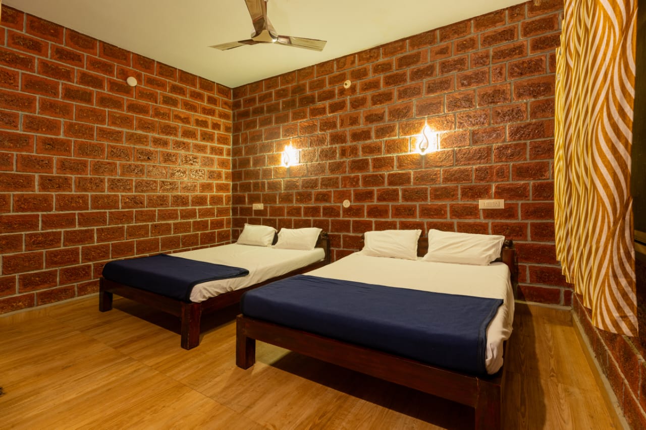 Comfortable rooms at Dandeli Nature Mist homestay