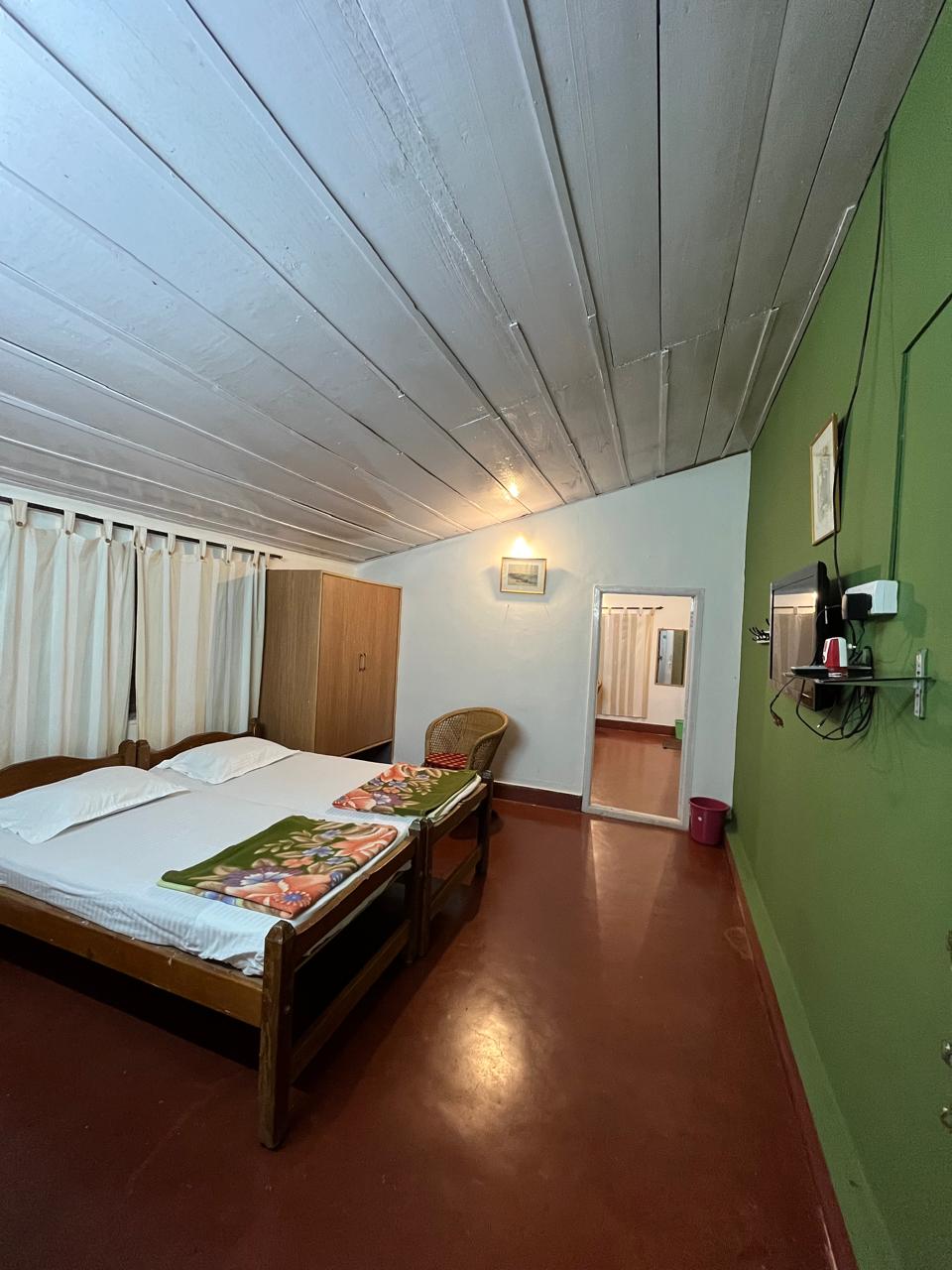 Cozy rooms at Rangers Camp homestay in Dandeli Karnataka