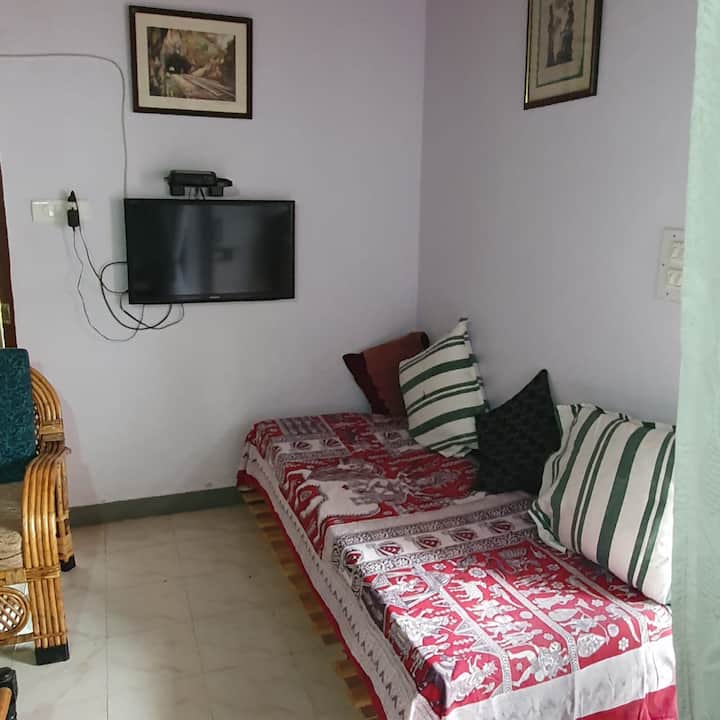 Modern amenities like TV and internet at Namya Farm