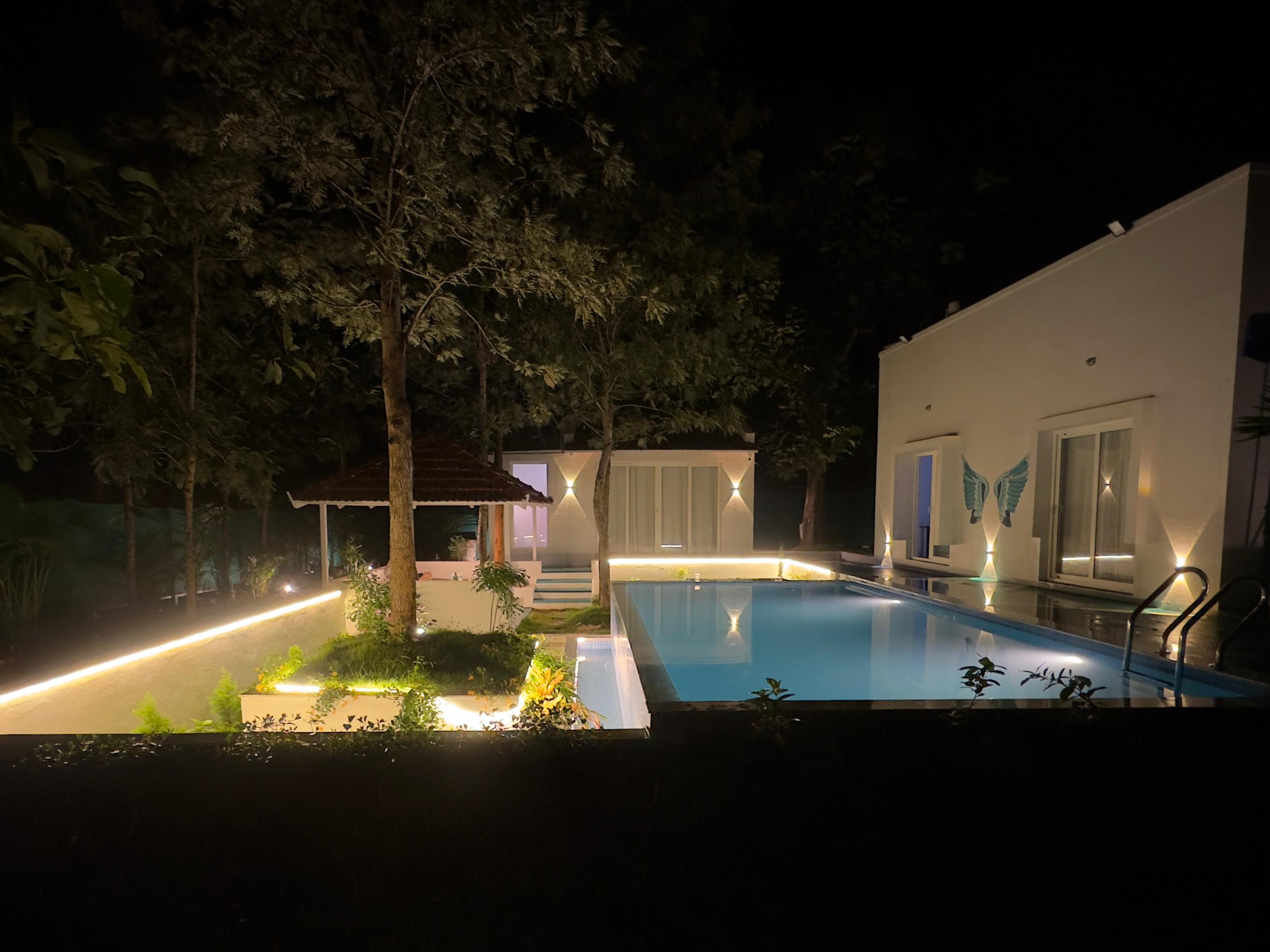 Swimming pool at farm stay near Nanjangudu Road