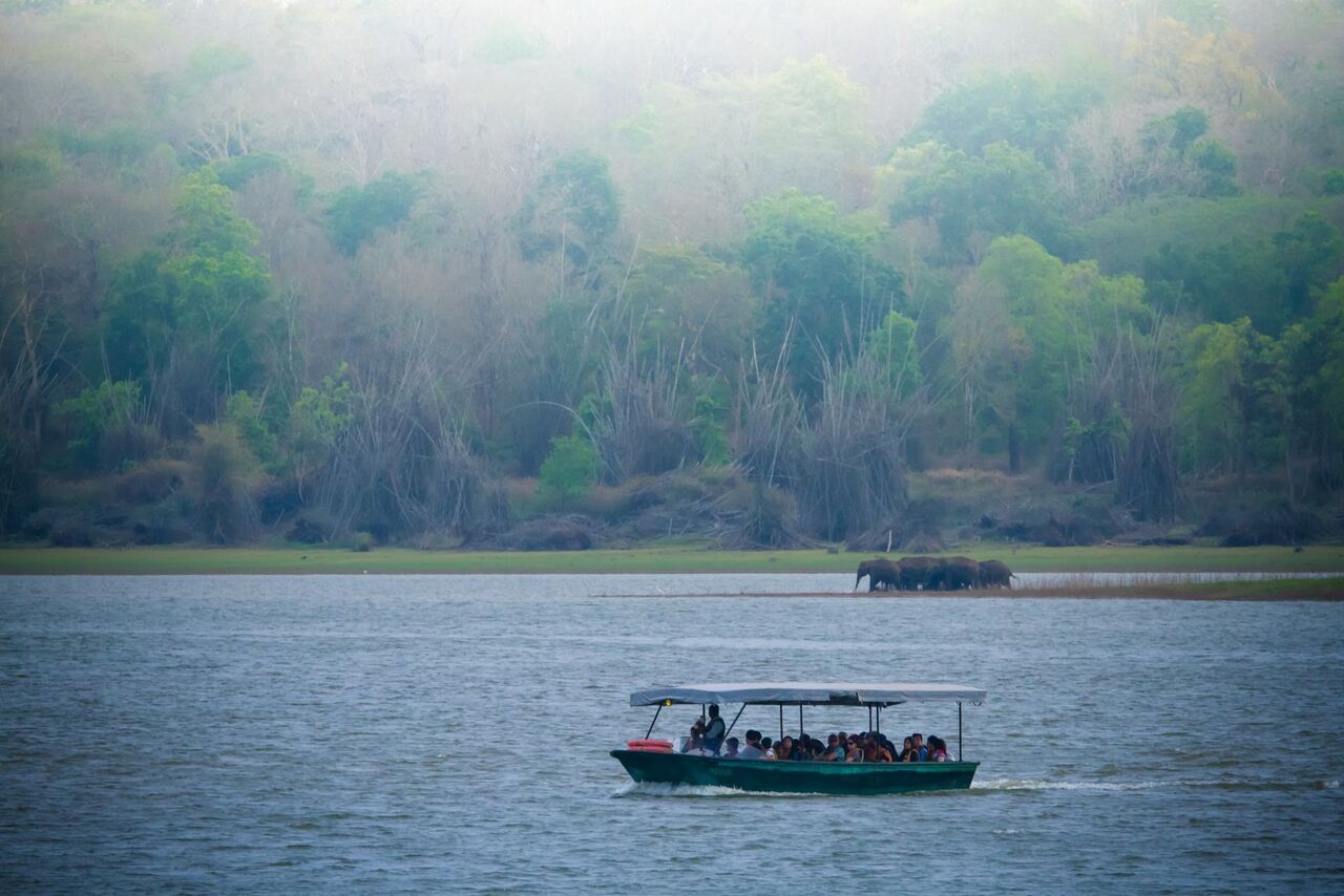 Scenic Kabini resort overlooking the river