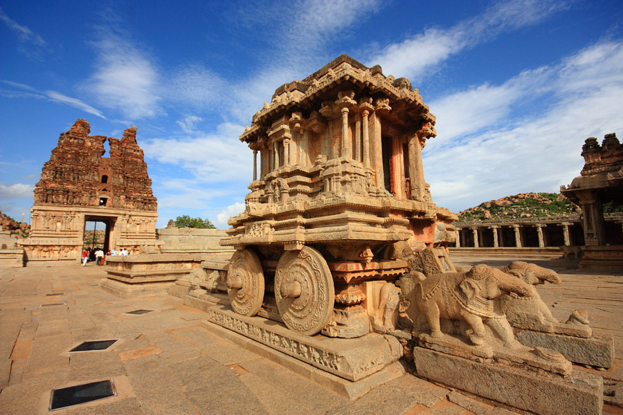 Panoramic view of Hampi's UNESCO World Heritage Site